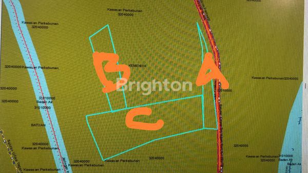 Tanah Langka Di Jalan Utama Tegenungan Kemenuh Ubud