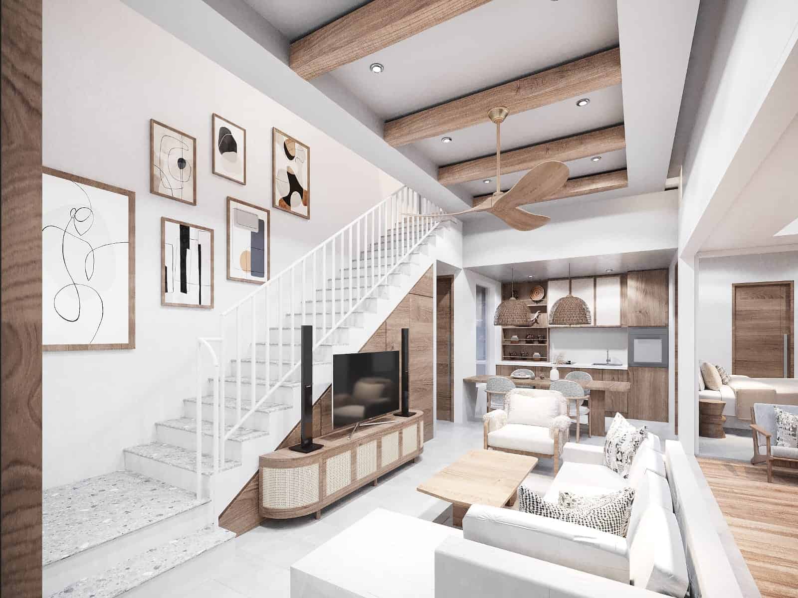 Villa Dengan View Sawah, Dapat Sungai Istimewa, Hanya 10 Menit Ke Pantai di Kedungu Tabanan.