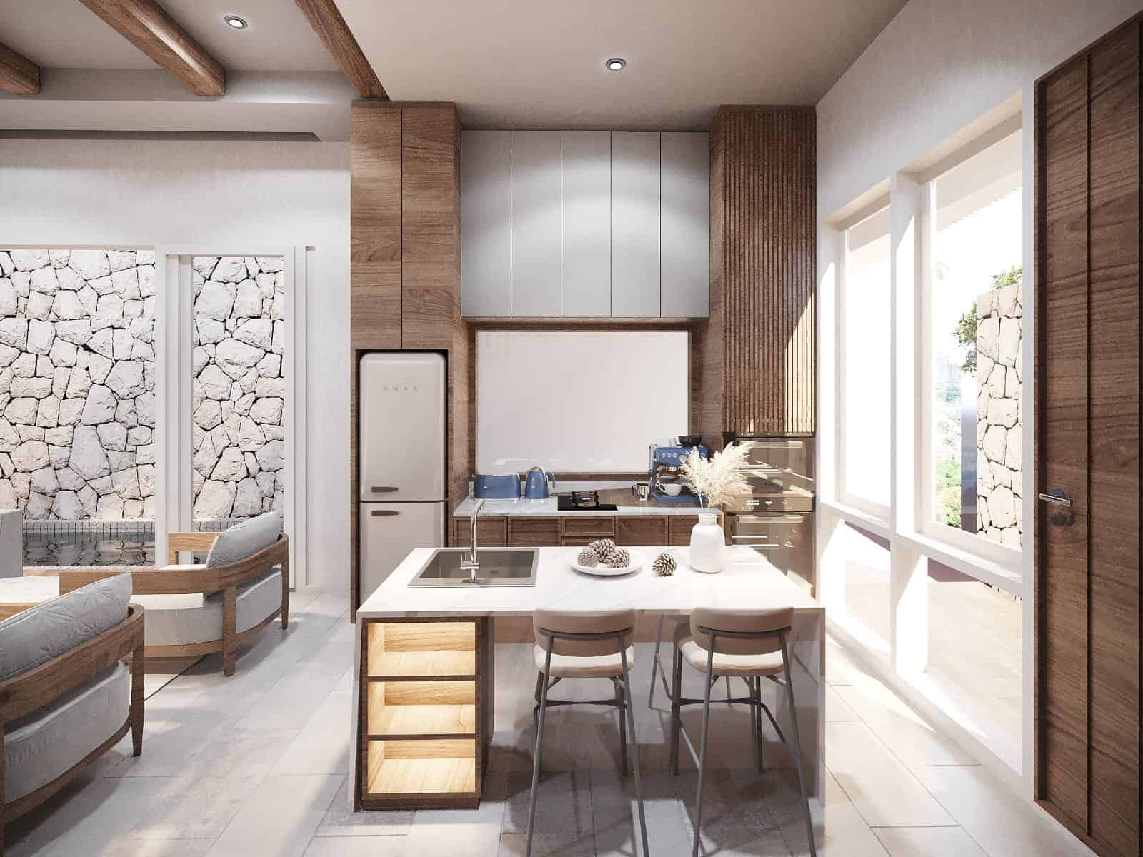 Villa Dengan View Sawah, Dapat Sungai Istimewa, Hanya 10 Menit Ke Pantai di Kedungu Tabanan.