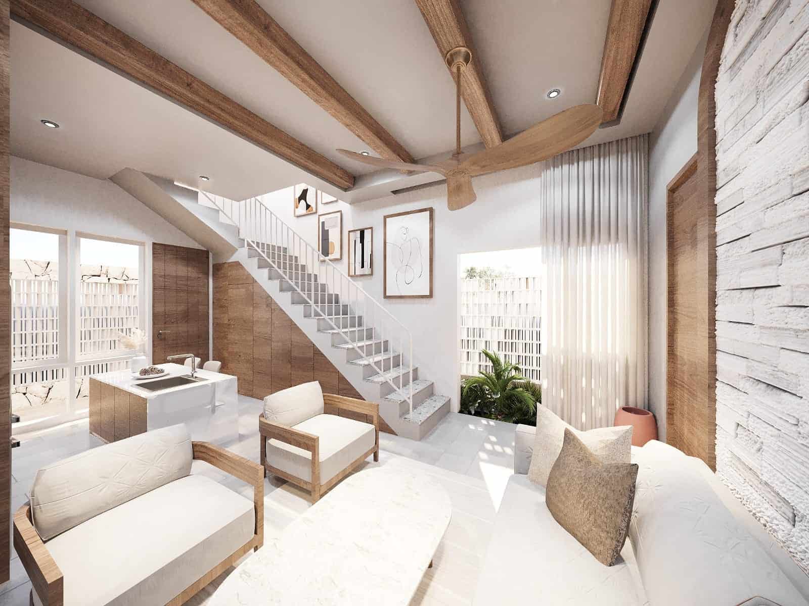 Villa Dengan View Sawah, Dapat Sungai Istimewa, Hanya 10 Menit Ke Pantai di Kedungu Tabanan.