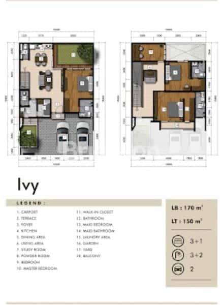 Rumah Cluster Premium Di Bali One Gate System - Type Ivy
